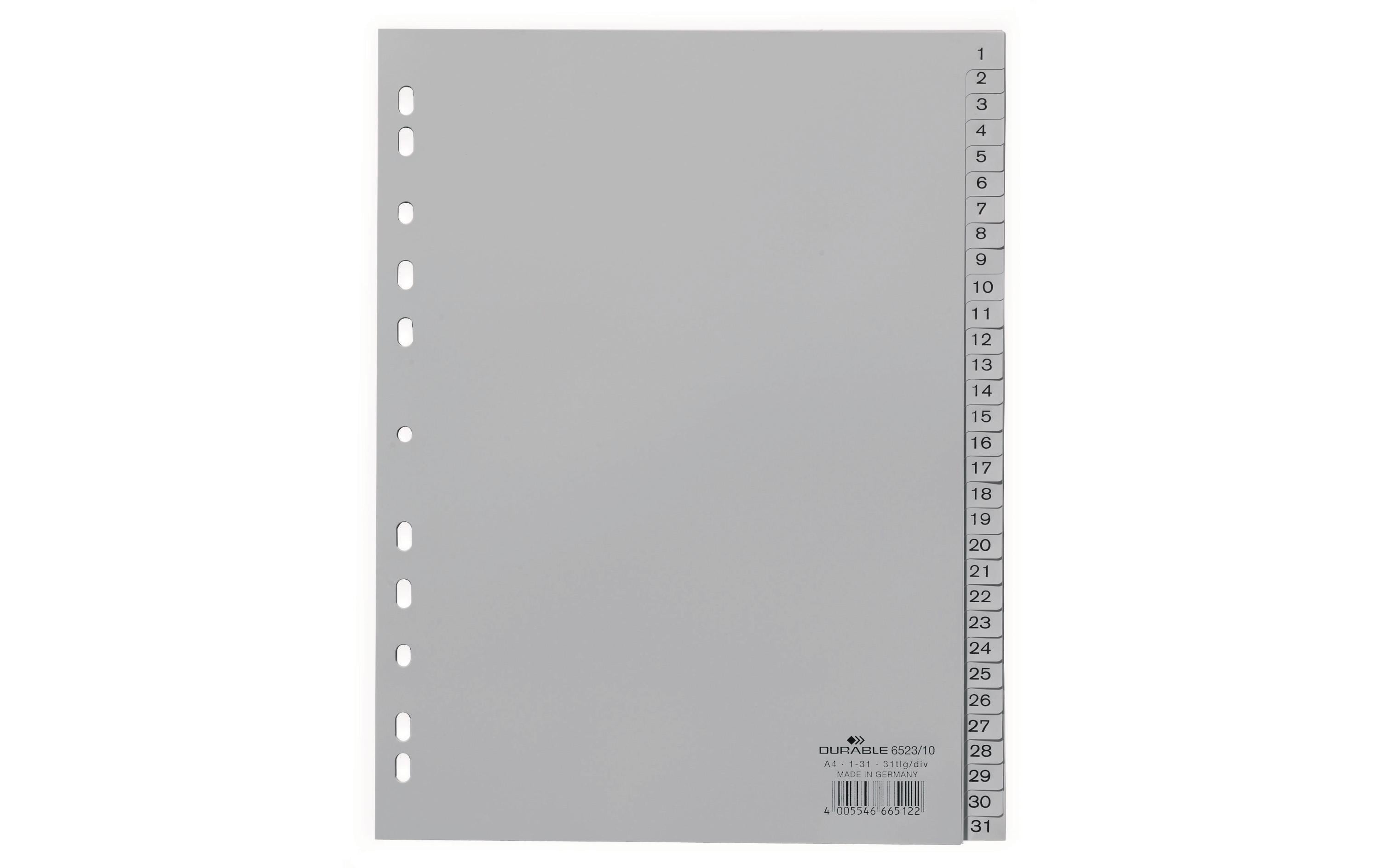 Durable Register PP geprägt 1-31