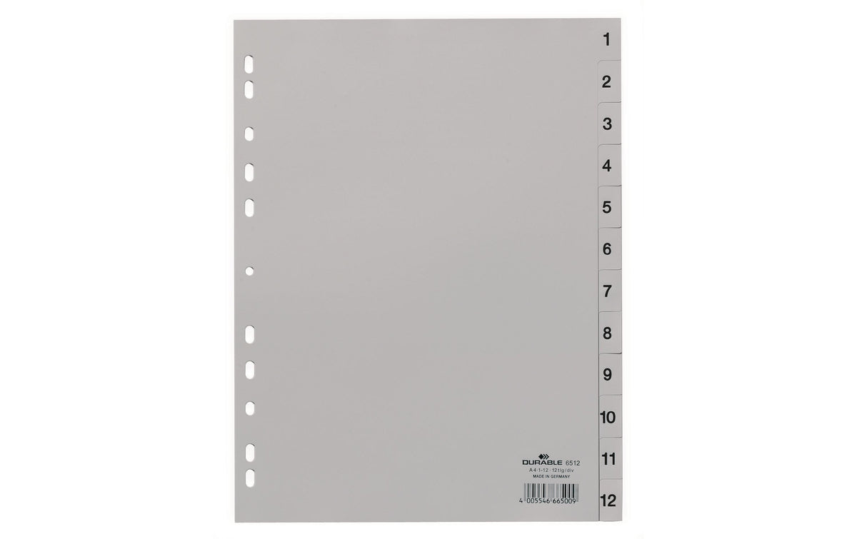 Durable Register PP geprägt 1-12
