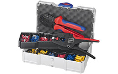 Knipex | Crimp-Sortiment für Kabelverbinder | mit Abisolierzange und Crimpzange