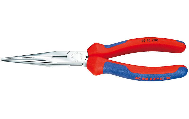 Knipex Flachrundzange mit Schneide 200 mm
