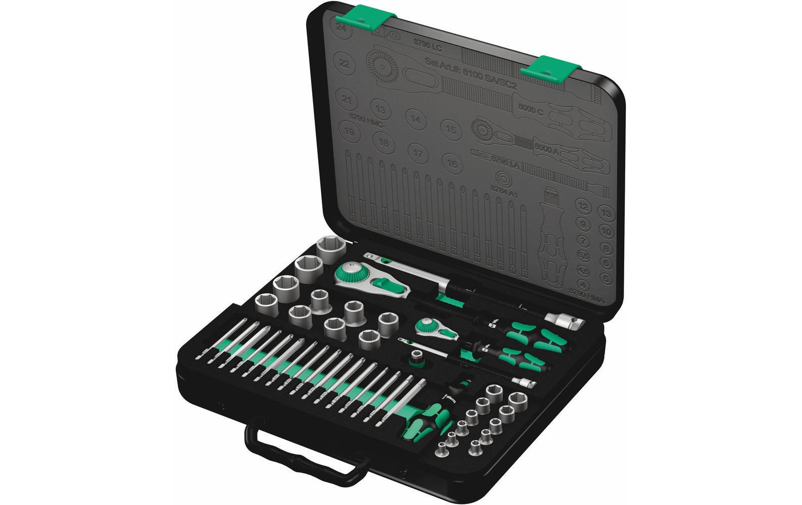 Wera Zyklop Speed-Knarrensatz 1/4 & 1/2