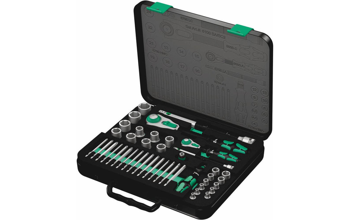Wera Zyklop Speed-Knarrensatz 1/4 & 1/2