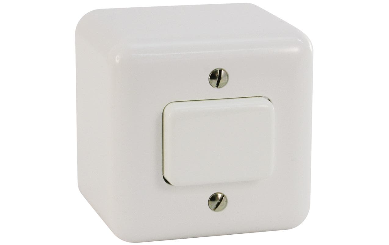Mica Schalter S6, AP, weiss