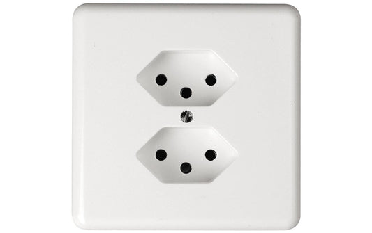 Steffen Steckdose 2xT13, UP, weiss