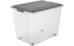 Rotho Stapelbox A3 mit Rollen 70 l COMPACT