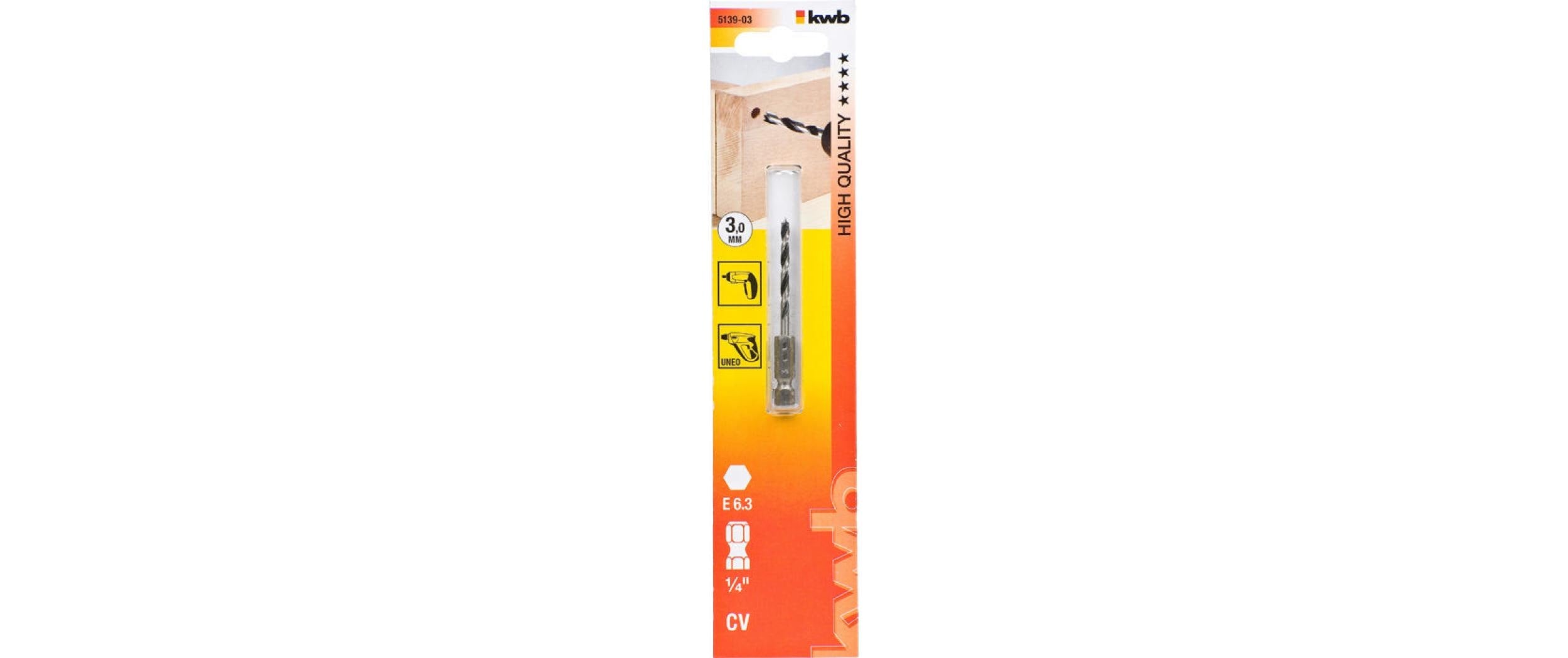 kwb Holzbohrer 1/4 3mm