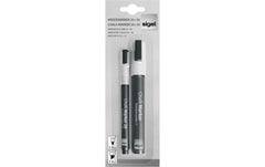 Sigel | Kreidemarker 20+50 2erPack | Rundspitze 1-2mm und Keilspitze 1-5mm