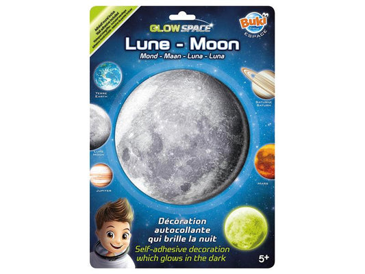 Buki | 3D Leuchtaufkleber Mond (multi)