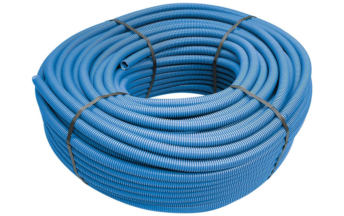 Installationsrohr gewellt blau, M20, 100m