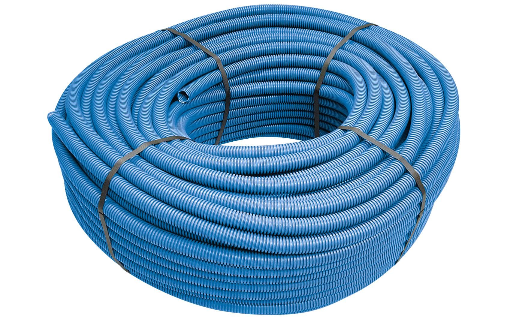 Installationsrohr gewellt blau, M32, 25m