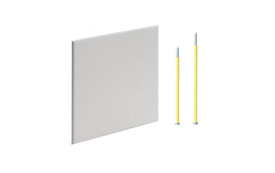 Steckdeckel 130x130mm m. 2 Schrauben