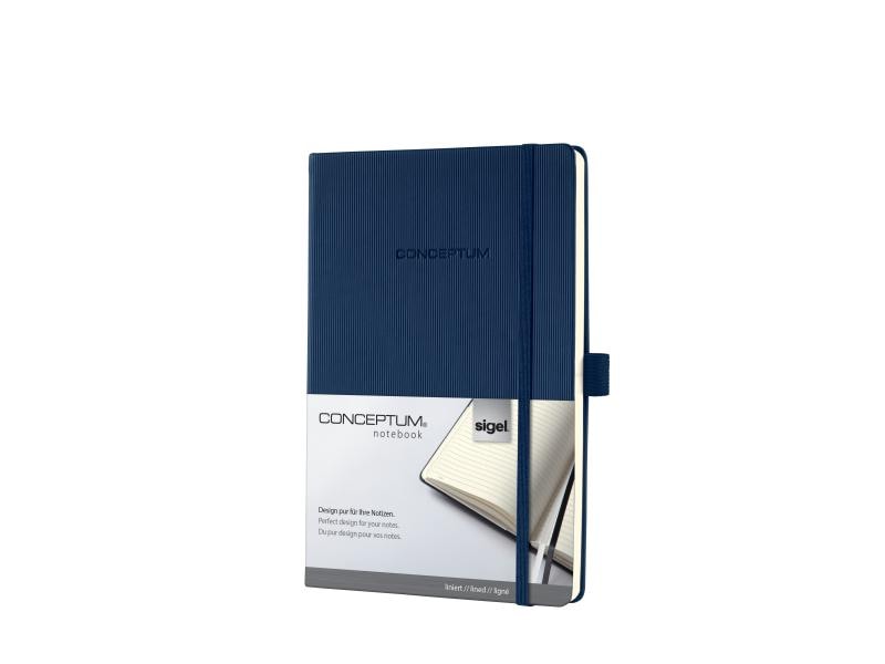 Sigel | Conceptum Notizbuch Hardcover A5 | 194 Blatt liniert, blau