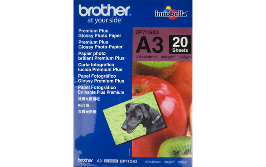 Brother Fotopapier A3, 20 Blatt, 260g
