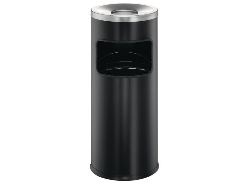 DURABLE | Papierkorb Safe mit Ascher | Masse: 630 x 250 mm, schwarz