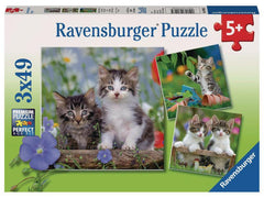 Ravensburger | Puzzle Süsse Samtpfötchen | 3 X 49 Teile