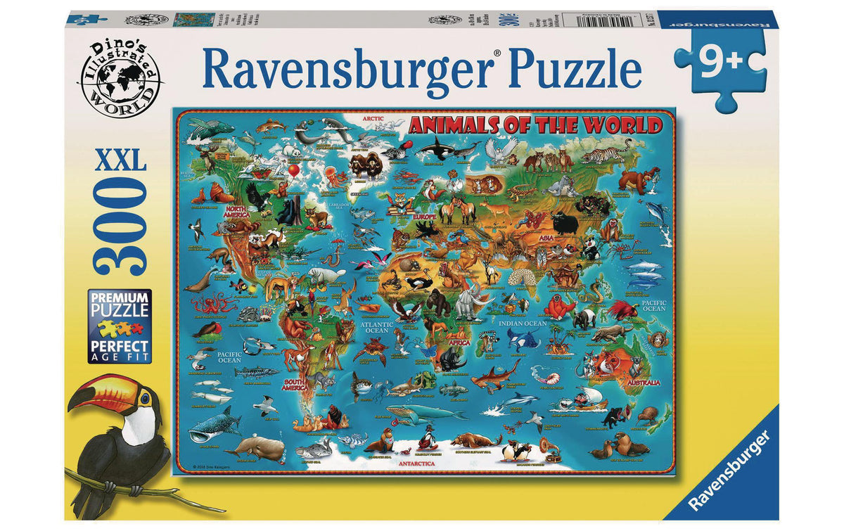 Puzzle Tiere rund um die Welt