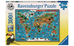Puzzle Tiere rund um die Welt