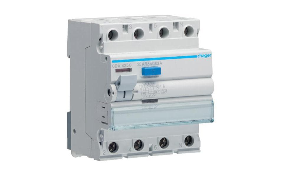 FI-Schutzschalter 4P 25A 30mA A