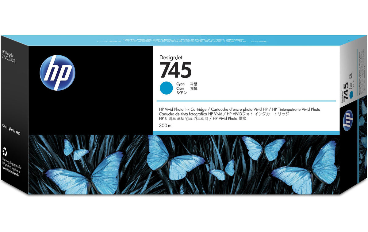 HP Tinte Nr. 745 Cyan (F9K03A)