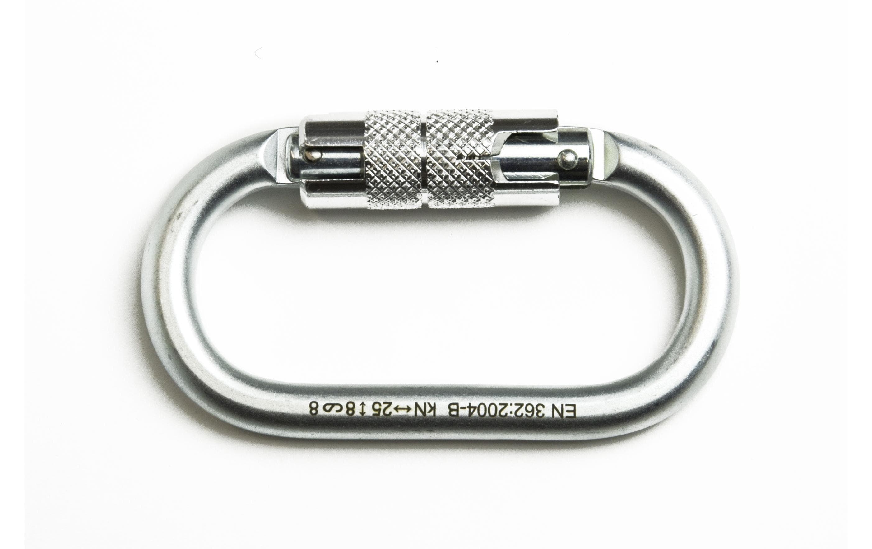 Stahlkarabiner mit Twistlockverschluss,