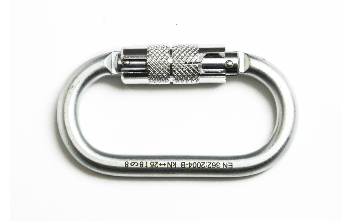 Stahlkarabiner mit Twistlockverschluss,