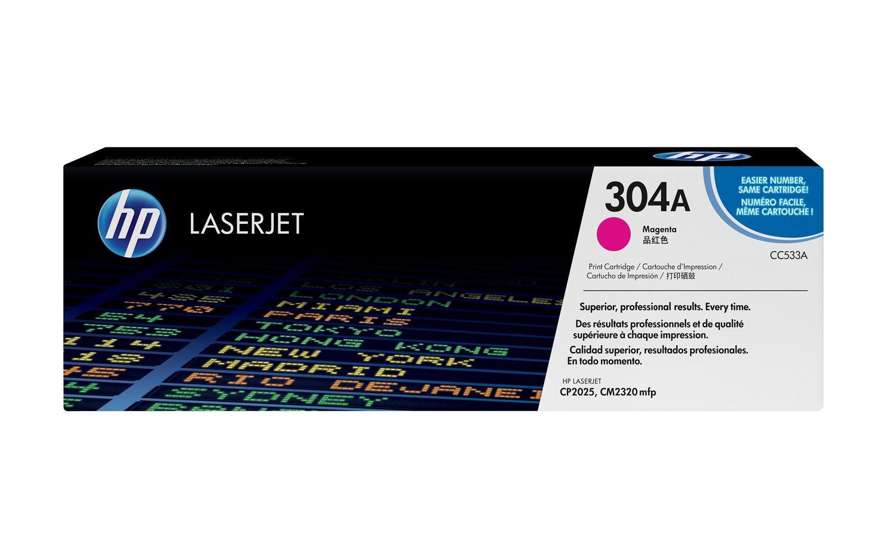 HP, Toner Nr. 304A (CC533A) Magenta