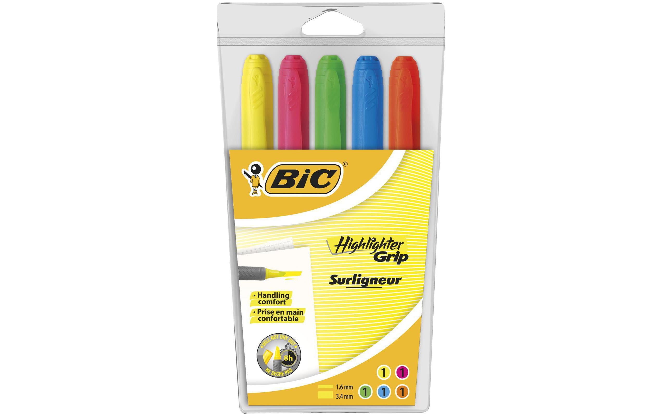 Bic Highlighter Grip Leuchtstift