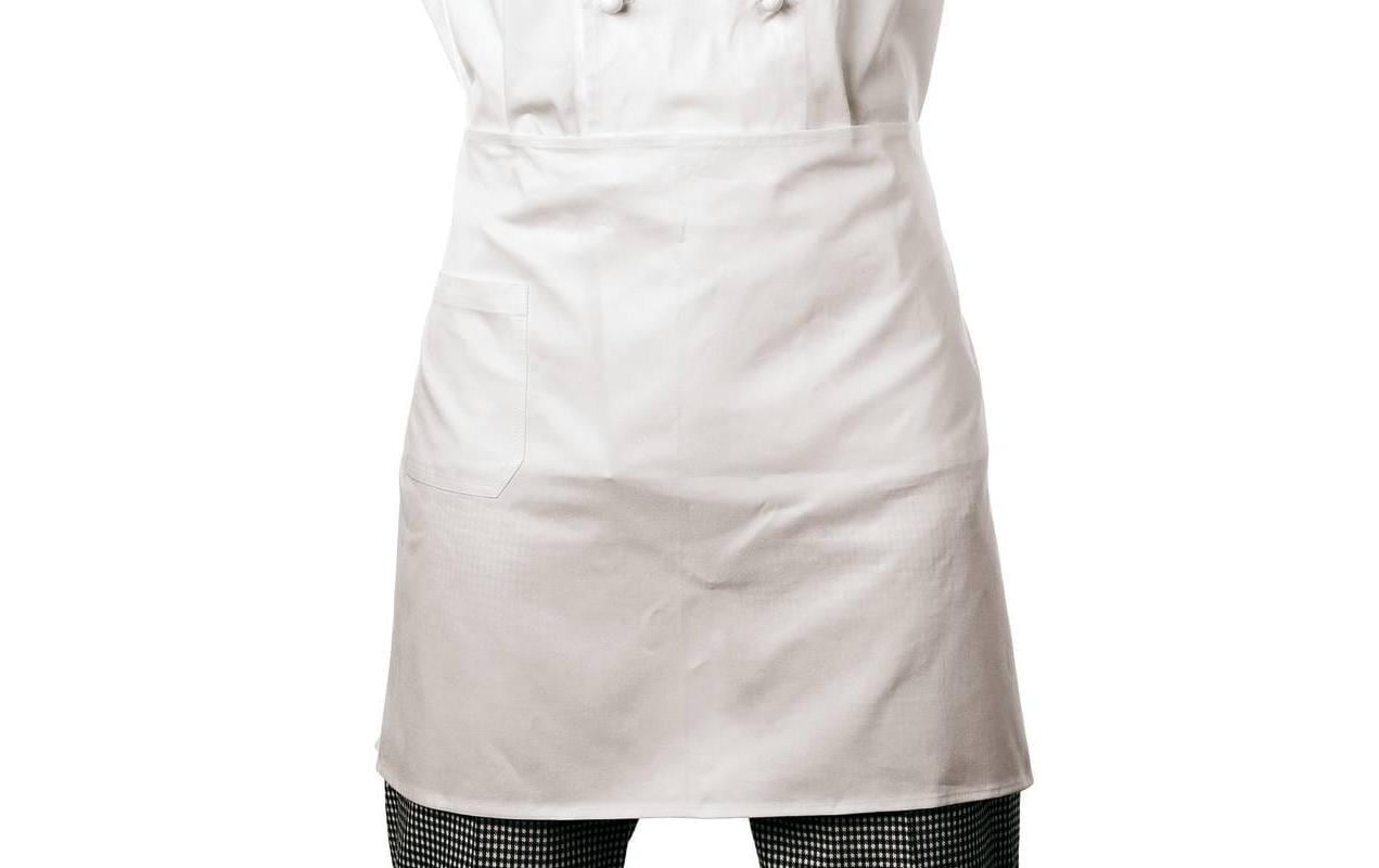 Paderno Küchenschürze kurz Weiss