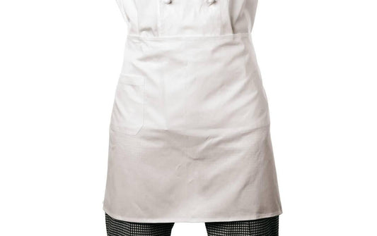 Paderno Küchenschürze kurz Weiss
