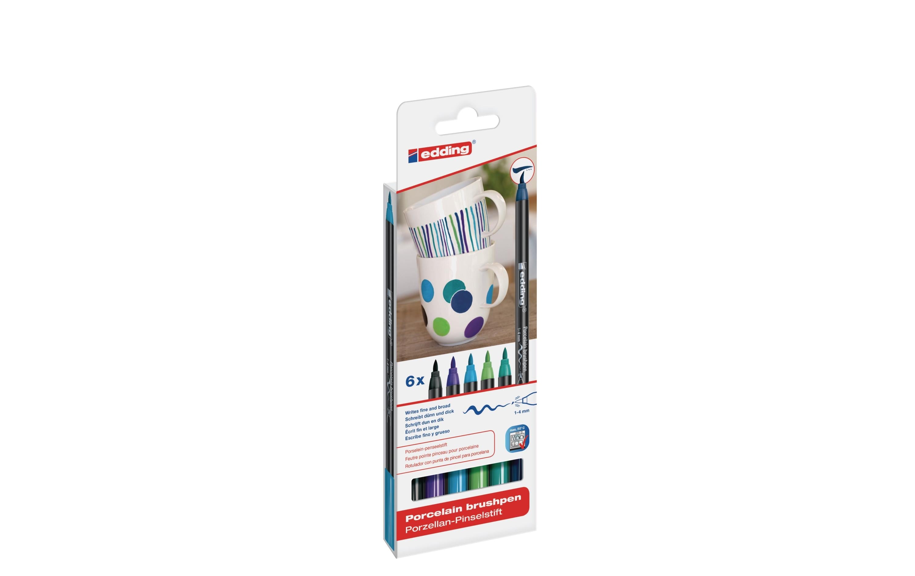 edding, Porzellanmarker 4200 Cool 6 Stück