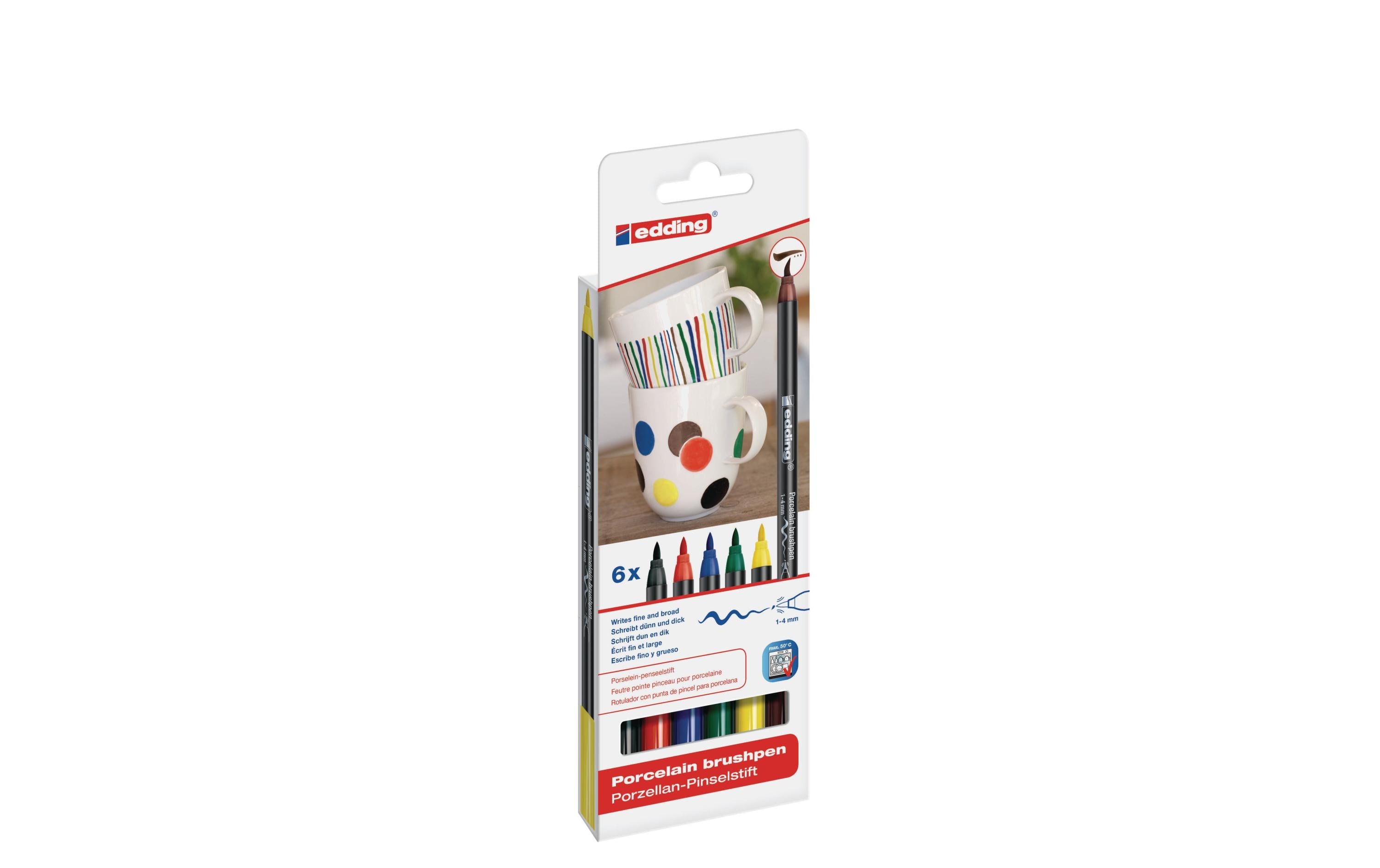 edding, Porzellanmarker 4200 Family 6 Stück