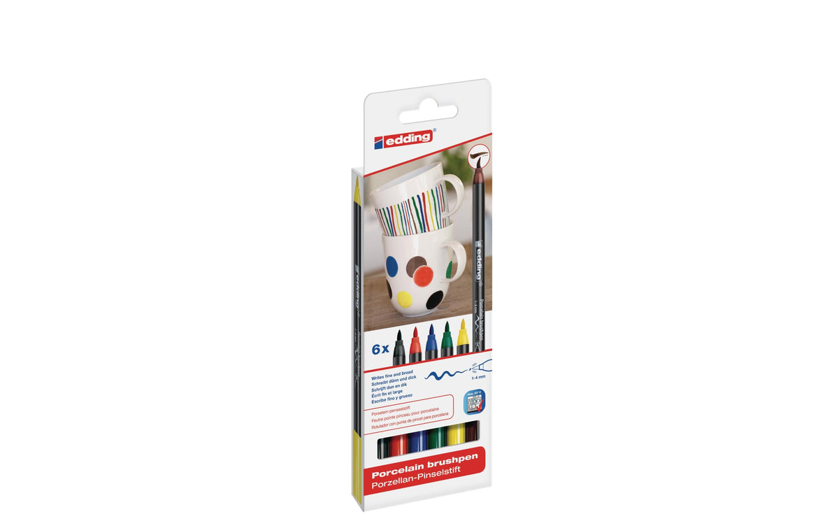 edding, Porzellanmarker 4200 Family 6 Stück
