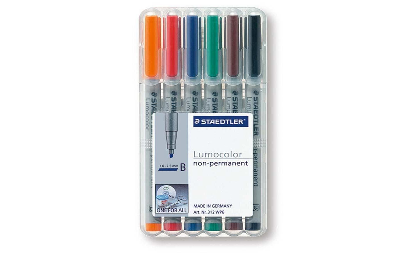 STAEDTLER 312 Folienstift Lumocolor B 6St