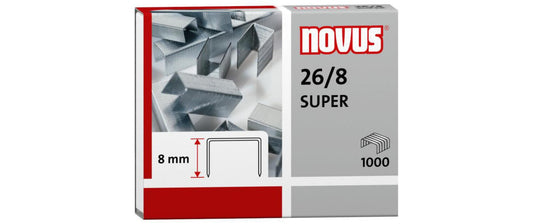 NOVUS Heftklammern 26/8 Super