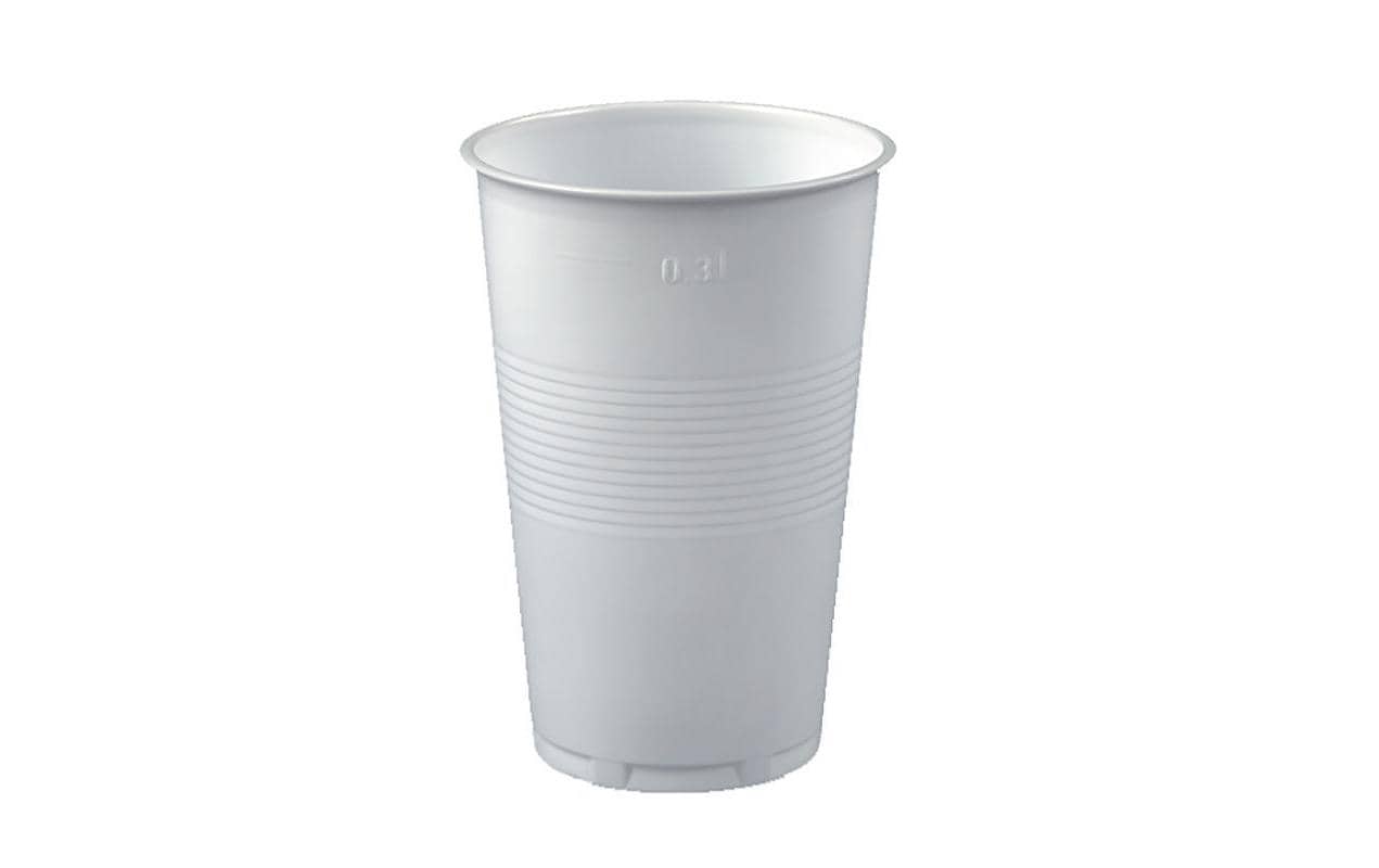 Papstar Trinkbecher weiss 0.3 Liter