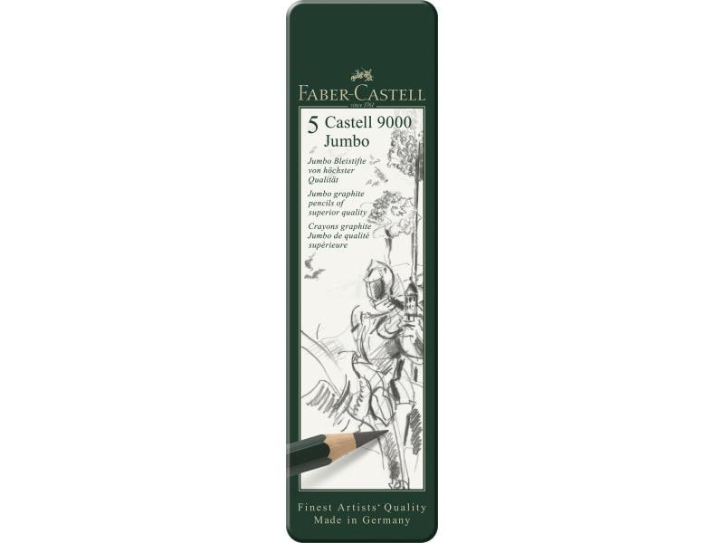 Faber-Castell | Bleistift Castell 9000 Jumbo | 5 Stück