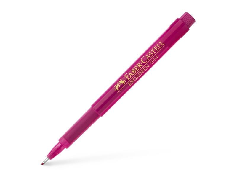 Faber-Castell | Fineliner Broadpen 1554 | 0.8 mm, Pink