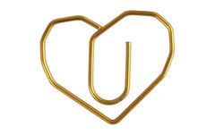 Creativ Company | Büroklammer Gold | Herz, 30x20 mm, 6 Stk.