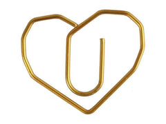 Creativ Company | Büroklammer Gold | Herz, 30x20 mm, 6 Stk.