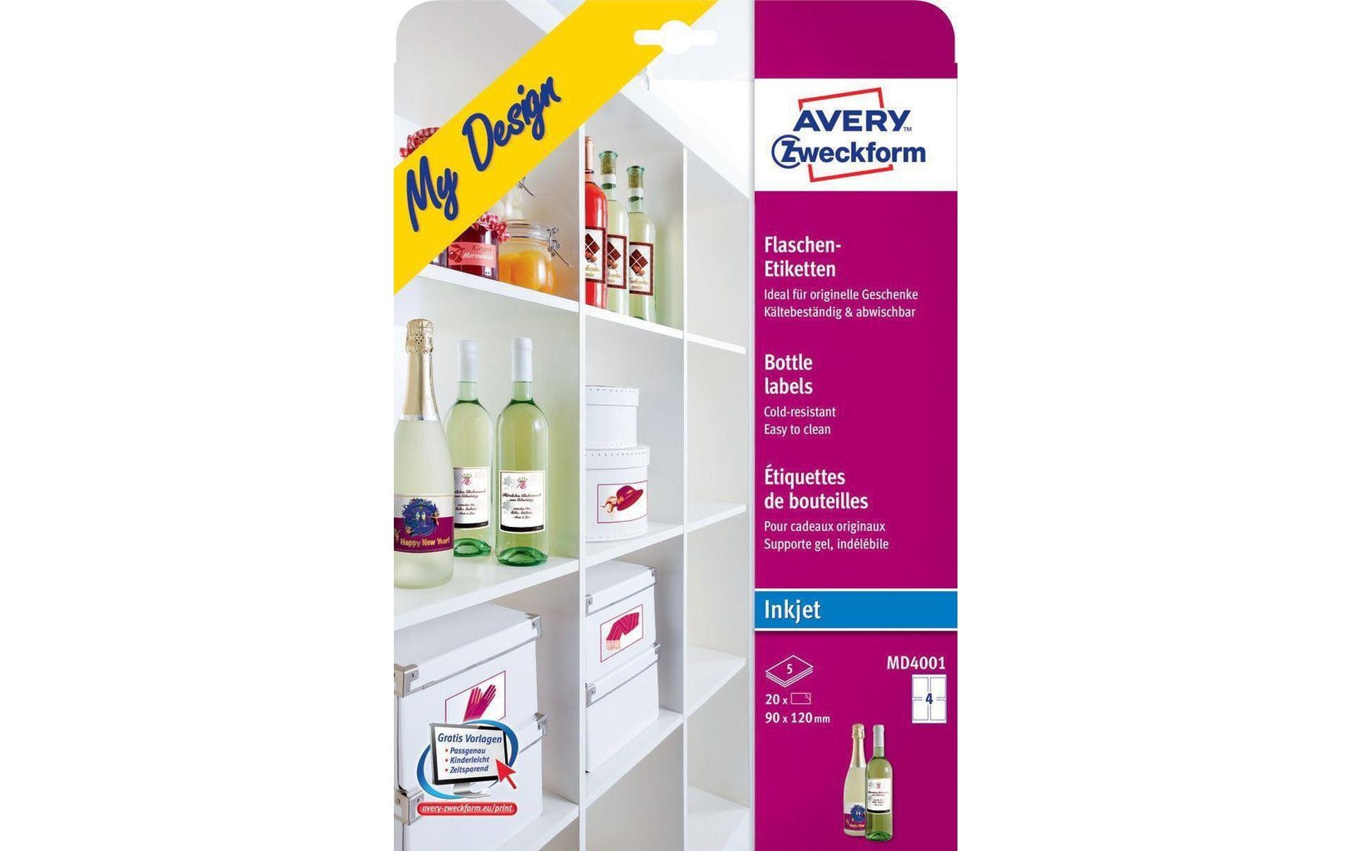 Avery Zweckform Flaschen-Etiketten