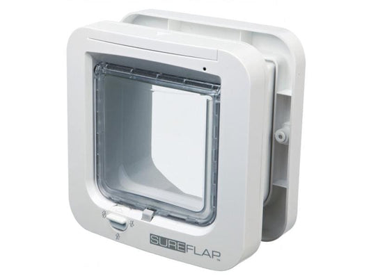 SureFlap | Mikrochip Freilauftür für Katzen | mit Mikrochiperkennung, 21x21cm, weiss