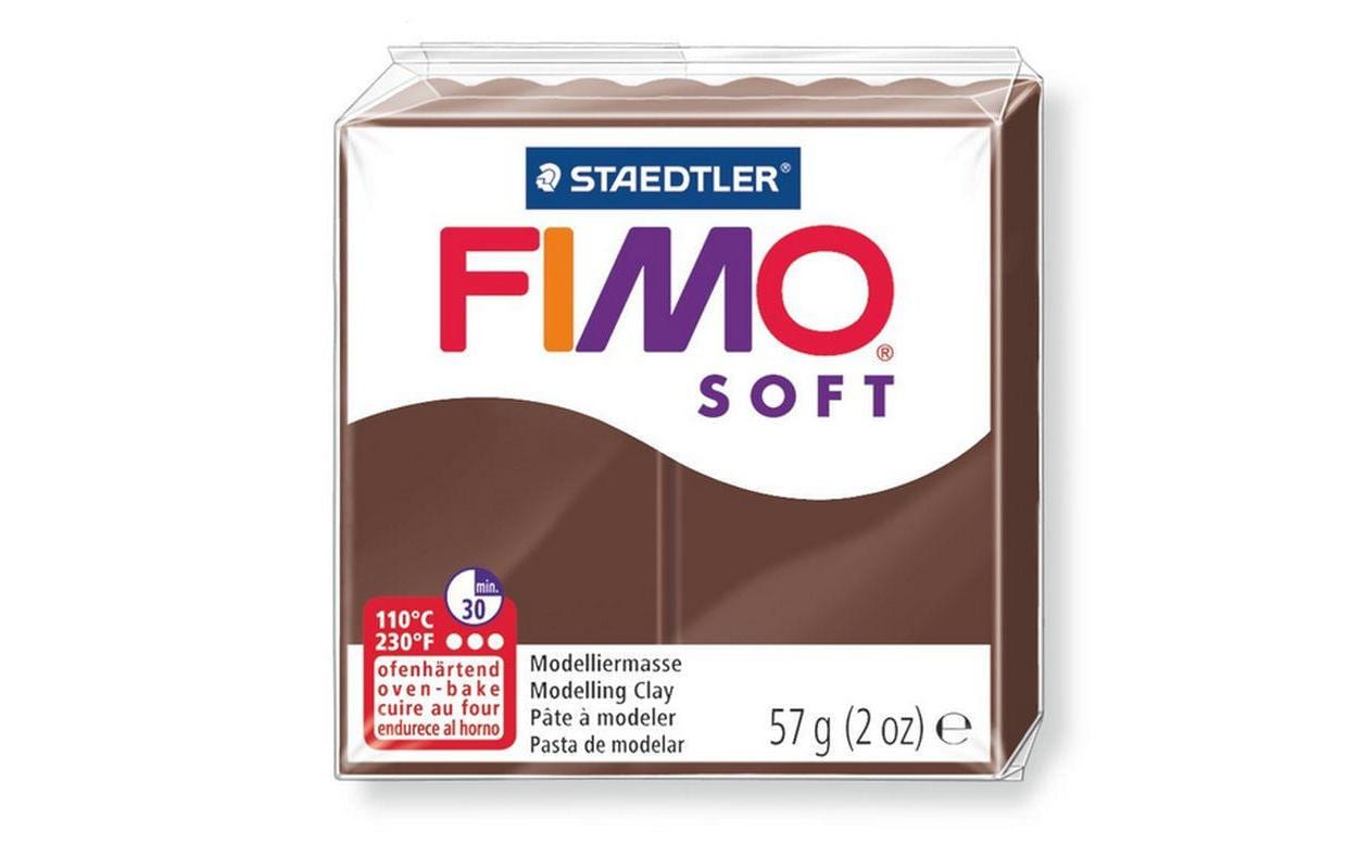 Fimo, Modelliermasse Soft Dunkelbraun