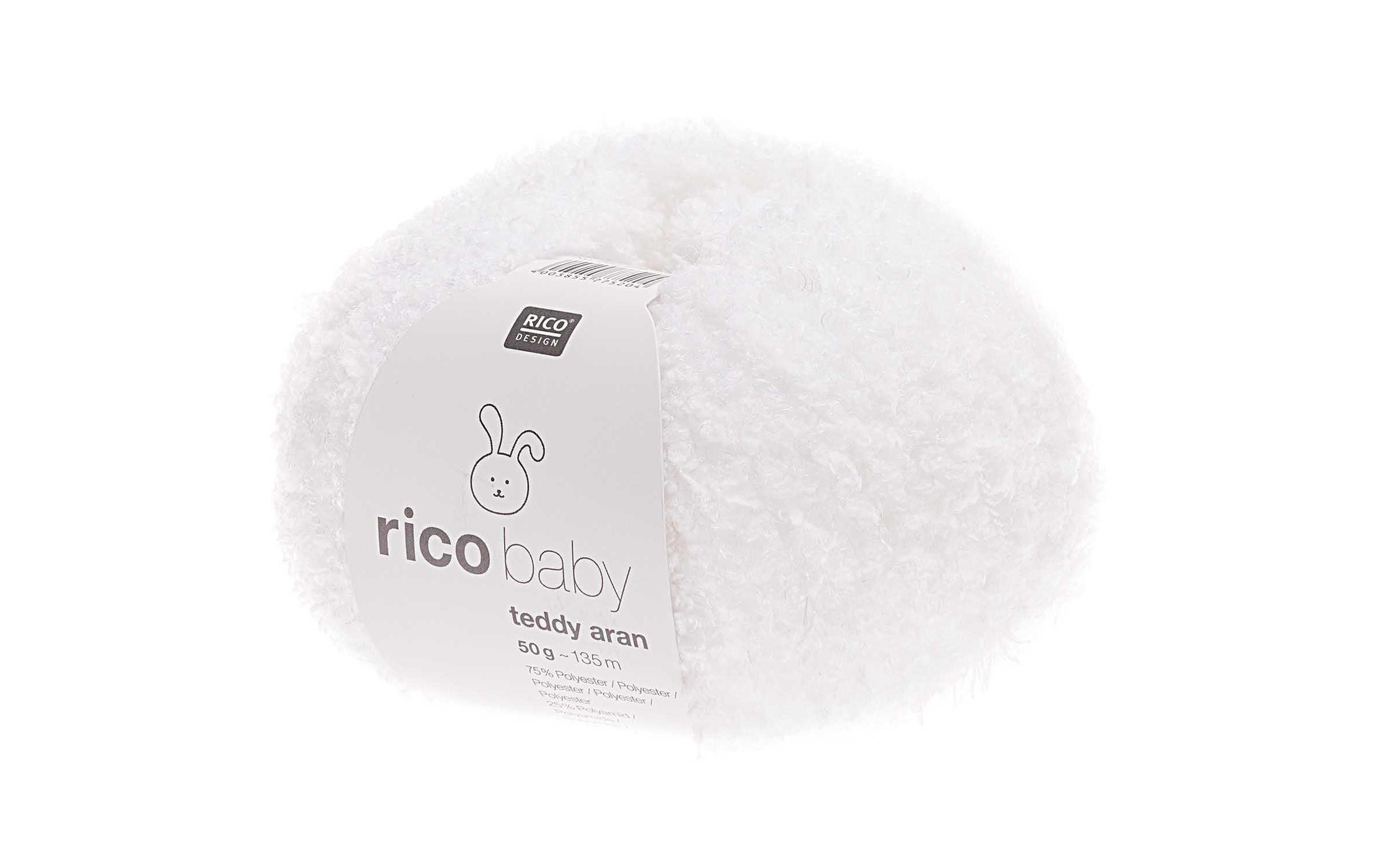 RICO Baby Teddy Aran, weiss