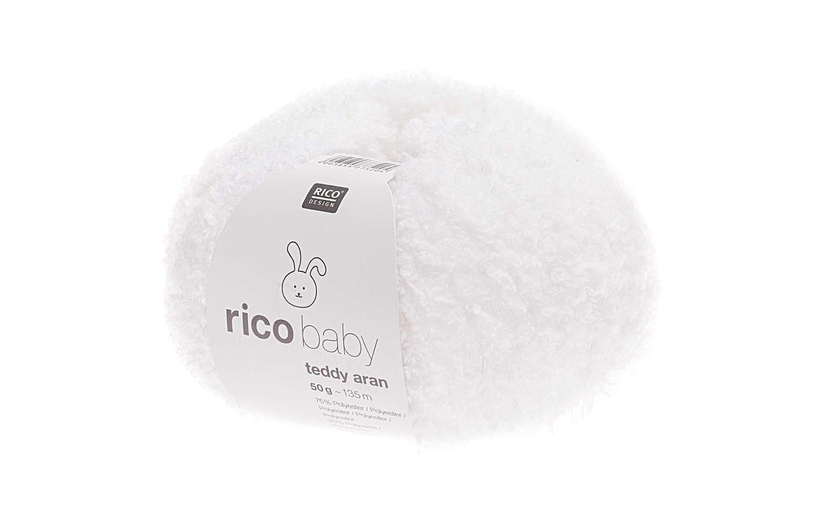 RICO Baby Teddy Aran, weiss