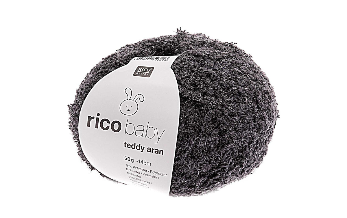 RICO Baby Teddy Aran, dunkelgrau