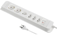 Steckdosenleiste Plus 5xT13 1xQuer