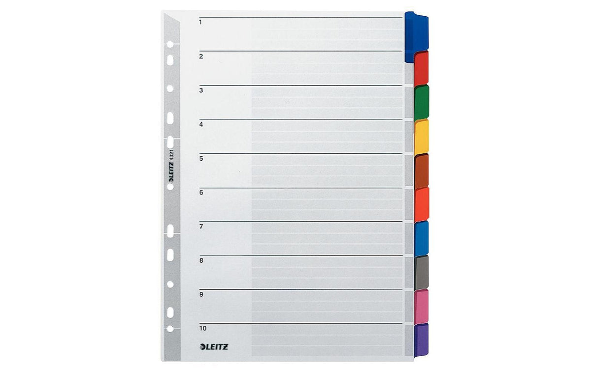 Leitz  Register blanko A4 Karton