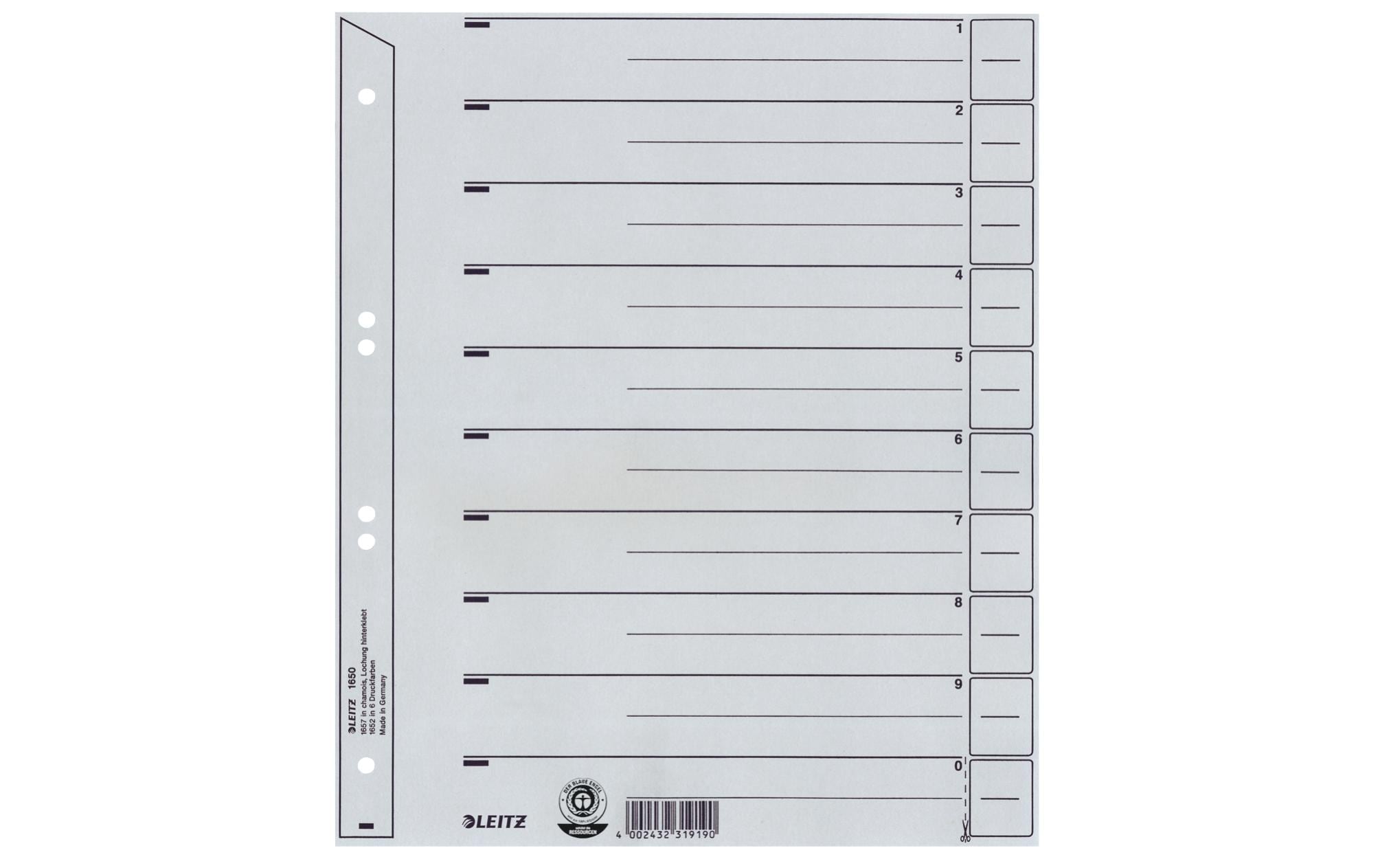 Leitz  Trennblatt A4