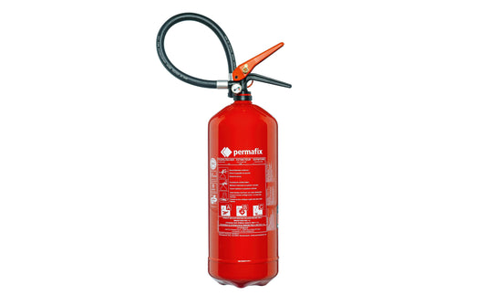 Permafix | Feuerlöscher Pulver PS6-HJ | Brandklasse ABC, 6 Kg