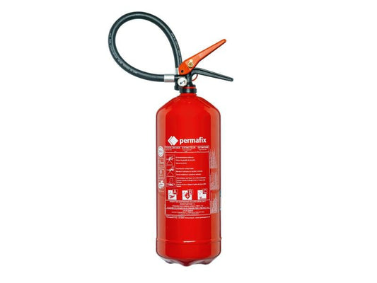 Permafix | Feuerlöscher Pulver PS6-HJ | Brandklasse ABC, 6 Kg